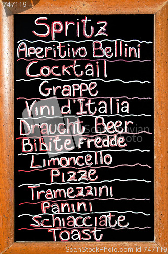 Image of Venetian bar sign