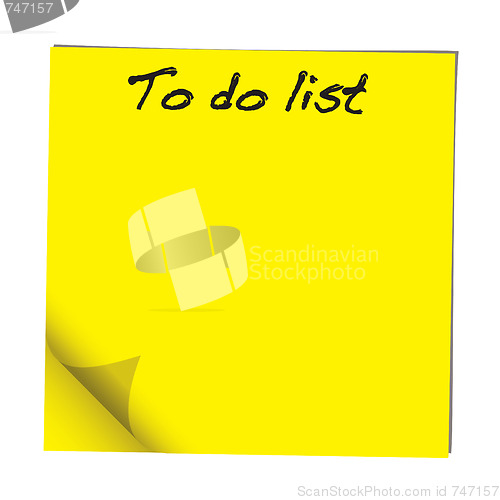 Image of to do note