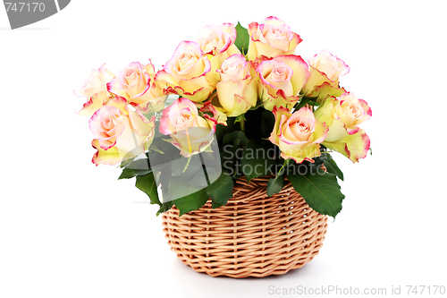 Image of basket full of roses