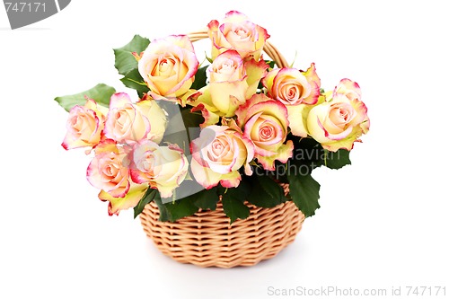 Image of basket full of roses