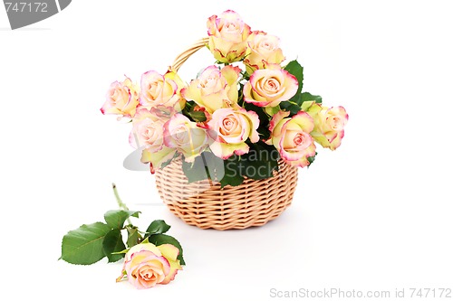 Image of basket full of roses