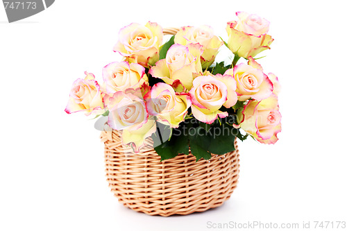 Image of basket full of roses