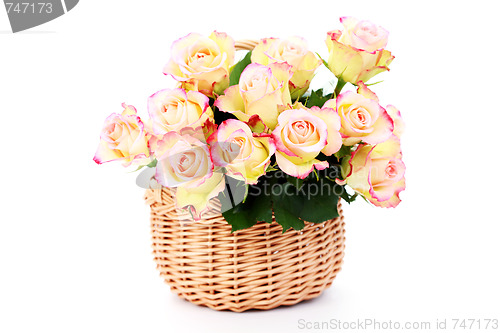 Image of basket full of roses