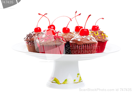 Image of Chocolate Cherry Cupcakes