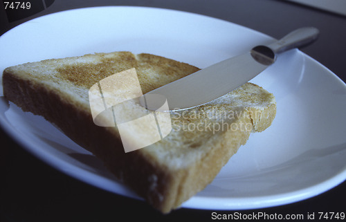 Image of Toast and knife