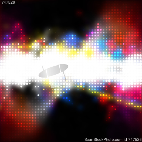 Image of Bright Glowing Dots Layout