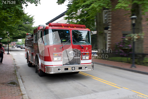 Image of Moving Fire Engine