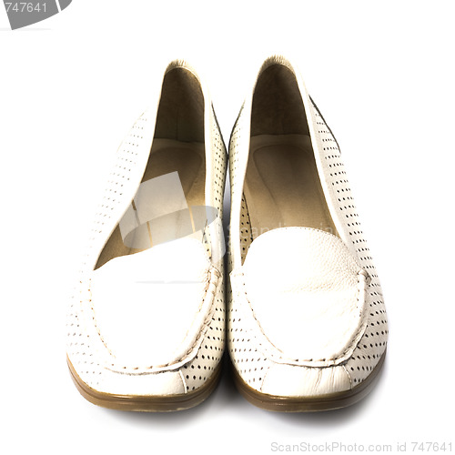 Image of pair of white shoes