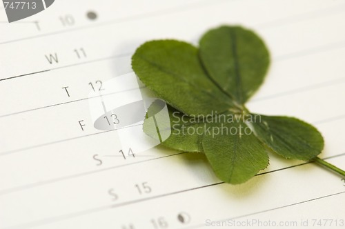 Image of Five Leaf Clover and 13 Friday