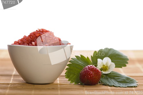 Image of Spa composition with strawberry