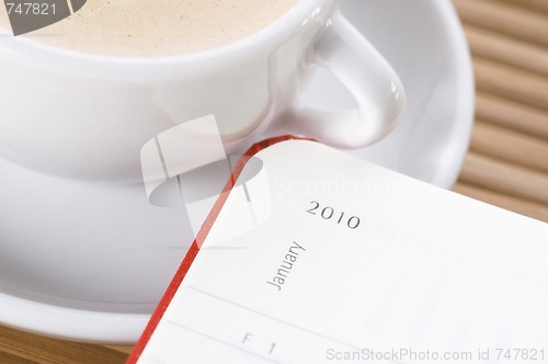 Image of new year and the first cup of coffee