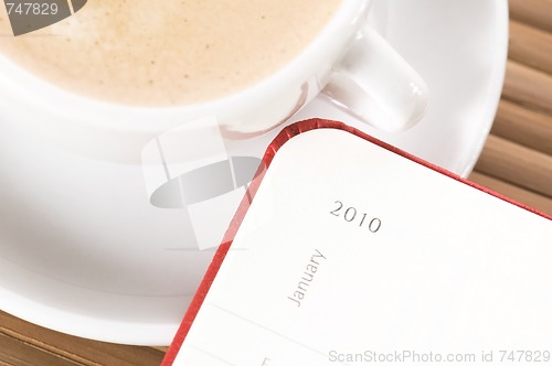 Image of new year and the first cup of coffee