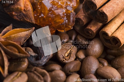 Image of aroma coffe. ingredients.