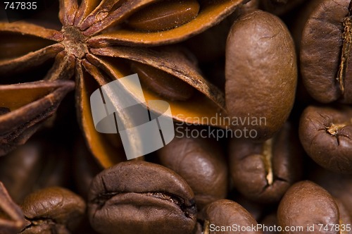 Image of aroma coffe. ingredients.