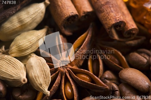 Image of aroma coffe. ingredients.