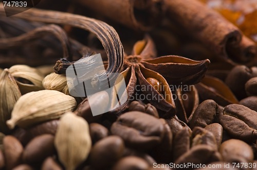 Image of aroma coffe. ingredients.