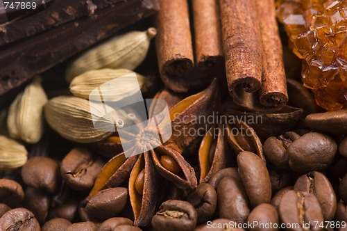 Image of aroma coffe. ingredients.