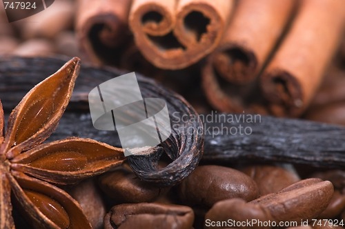 Image of aroma coffe. ingredients.