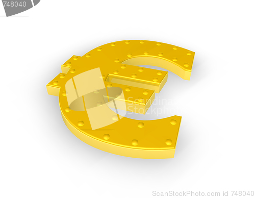 Image of golden euro sign