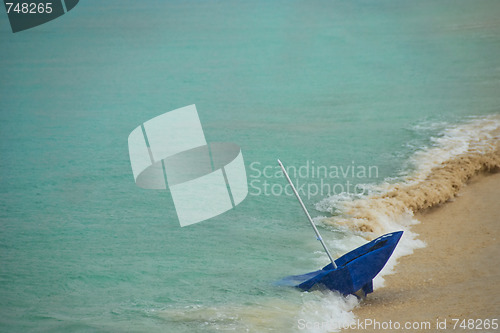 Image of Lost Beach Umbrella, Saint Maarteen, Dutch Antilles