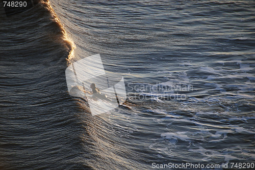 Image of Surfer in Galveston, Texas, 2008