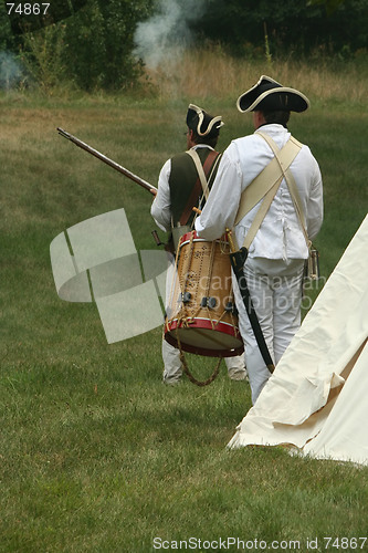 Image of Off to Battle--Revolutionary War Reenactment