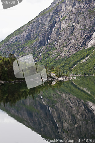 Image of Fjord & Mountain