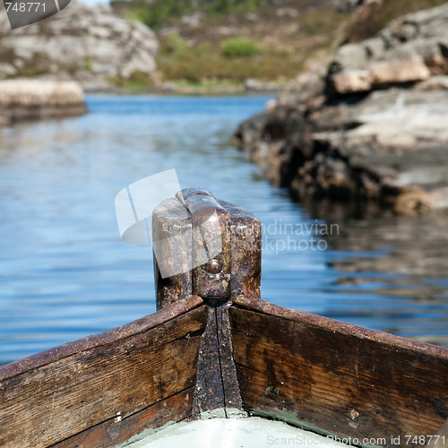 Image of Bow on a old boat