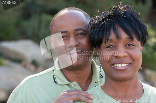 Image of Attractive Happy African American Couple