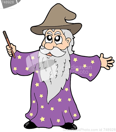 Image of Wizard with magic wand