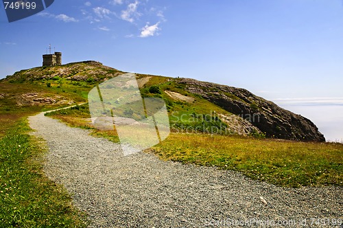 Image of Long path to Cabot Tower on Signal Hill