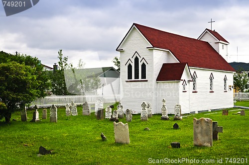 Image of St. Luke's Church and cemetery in Placentia