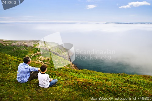 Image of Father and son on Signal Hill
