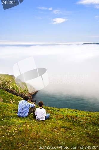 Image of Father and son on Signal Hill