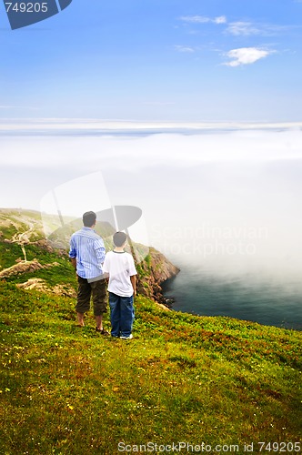 Image of Father and son on Signal Hill