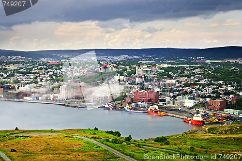 Image of Cityscape of Saint John's from Signal Hill