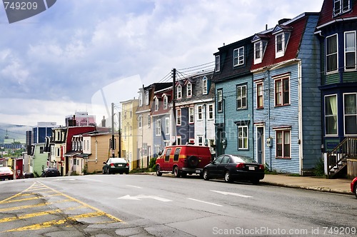 Image of Colorful houses in St. John's