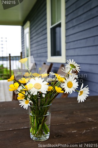 Image of Wildflowers bouquet at cottage