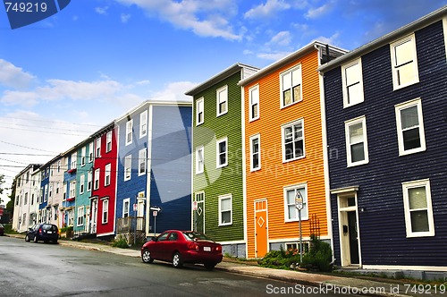 Image of Colorful houses in St. John's