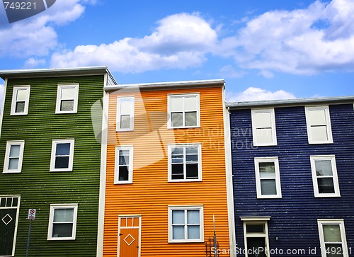 Image of Colorful houses in St. John's