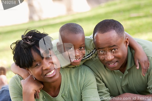 Image of African American Family in the Park