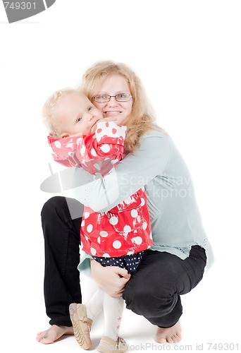 Image of Little girl in studio