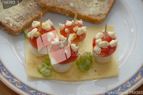 Image of sandwiches a la mushroom