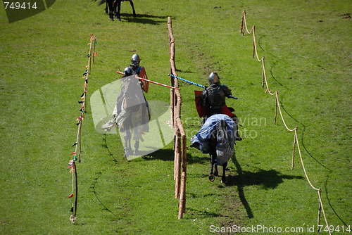 Image of knights on horses