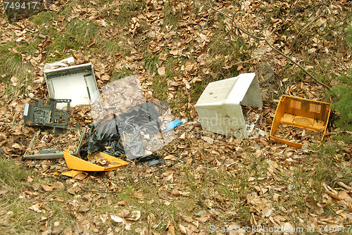 Image of Junkyard in nature.