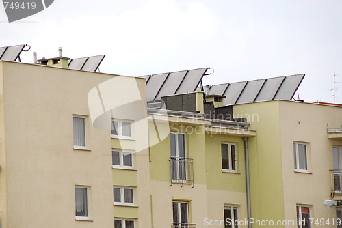 Image of solar panel on the roof