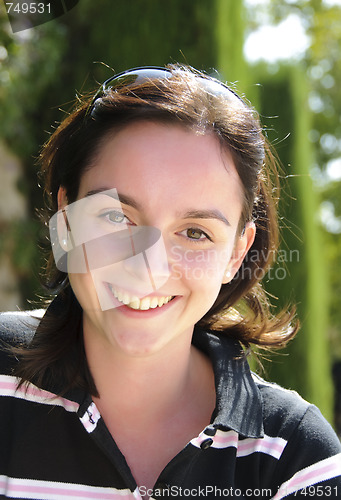 Image of Young girl smiling 