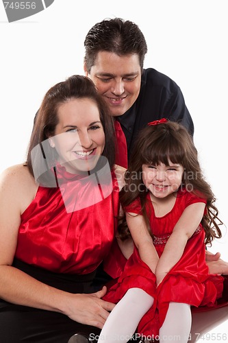 Image of American family with toddler