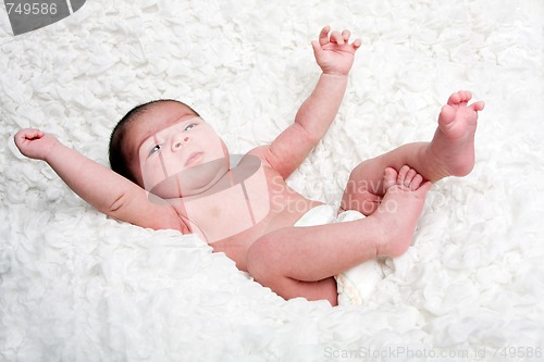 Image of Happy baby in cloud