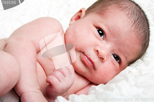 Image of Cute infant closeup